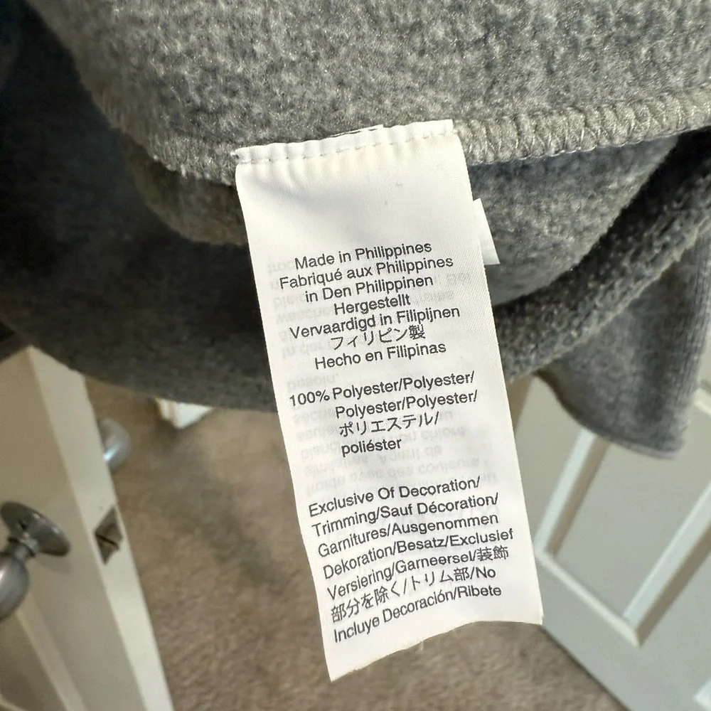 J.Crew Mercantile Men's Fleece Half-Zip Pullover, Marled Grey L